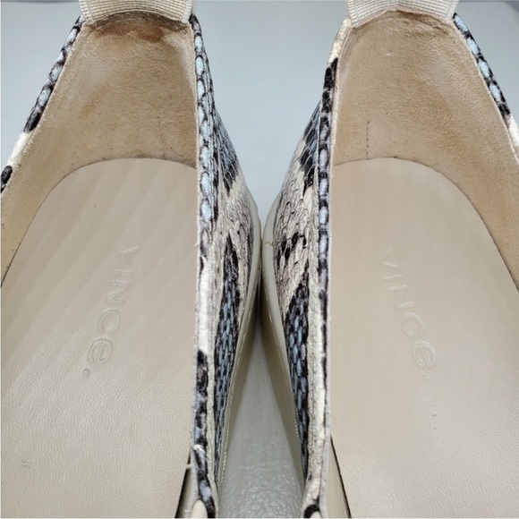 VINCE Saxon 2 Snake Embossed Platform Slip-On Sneakers - Picture 8 of 12